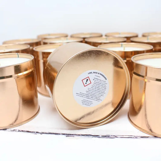 "Rose Gold Aura Candle"