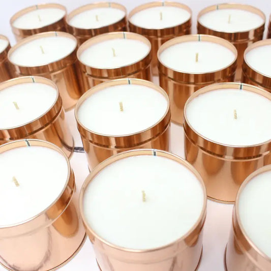 "Rose Gold Aura Candle"