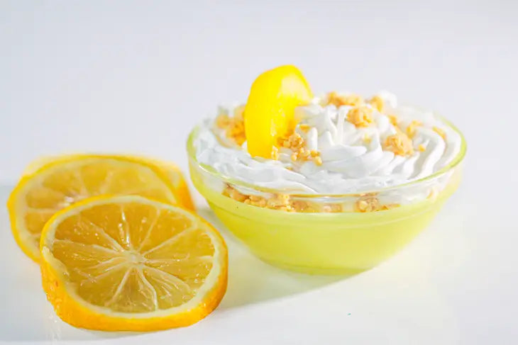 "Sunshine Indulgence Lemon Pound Cake Mini Dessert Candle Bowl"